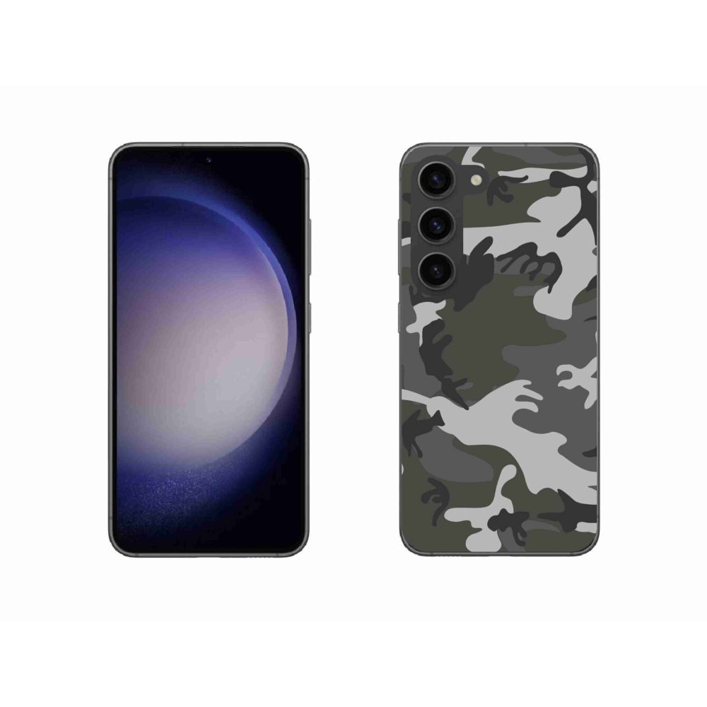 Zselés borítás mmCase Samsung Galaxy S23 5G - terepszínű mintás Samsung Galaxy S23 5G tokhoz
