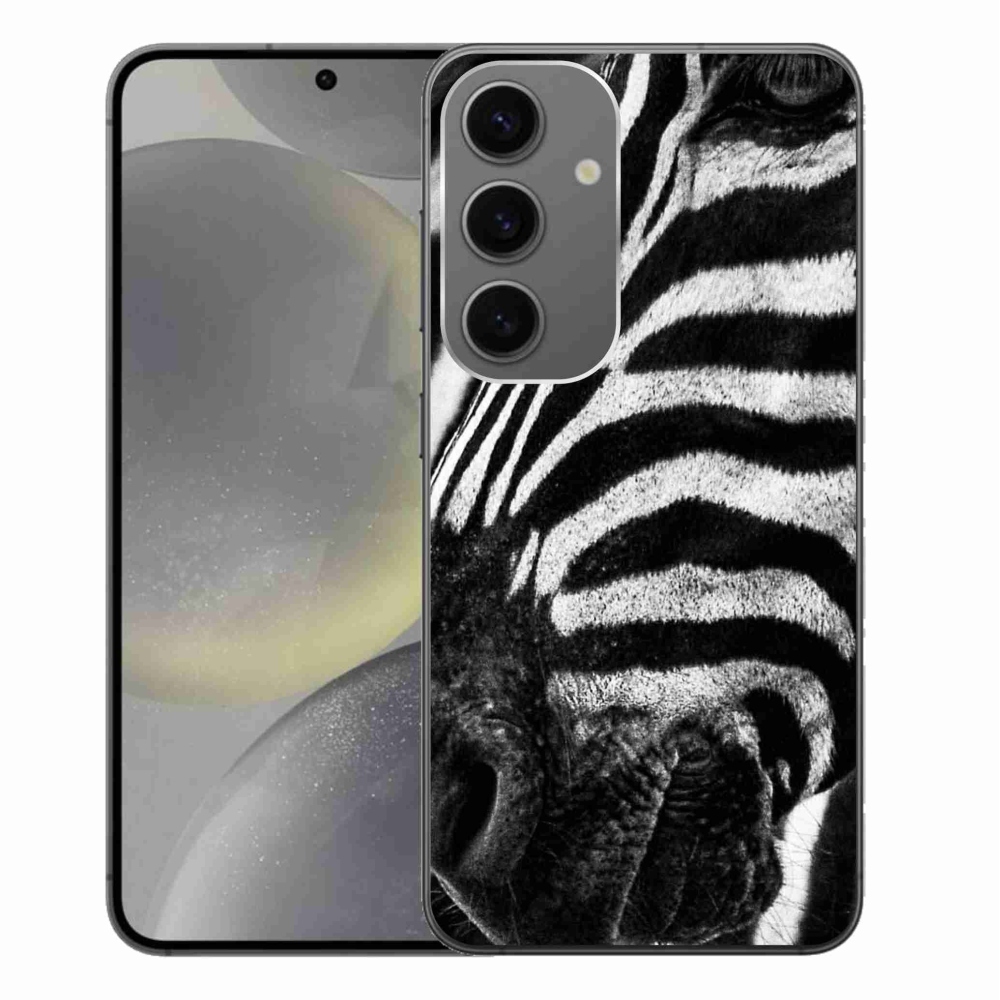 Zselés borítás mmCase Samsung Galaxy S24+ készülékhez - zebra