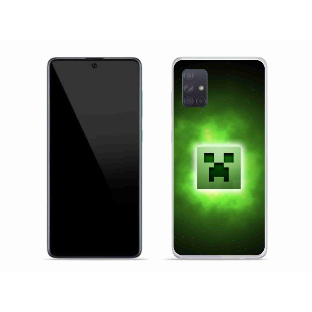 Gél borítás mmCase Samsung Galaxy A71 készülékhez - minecraft