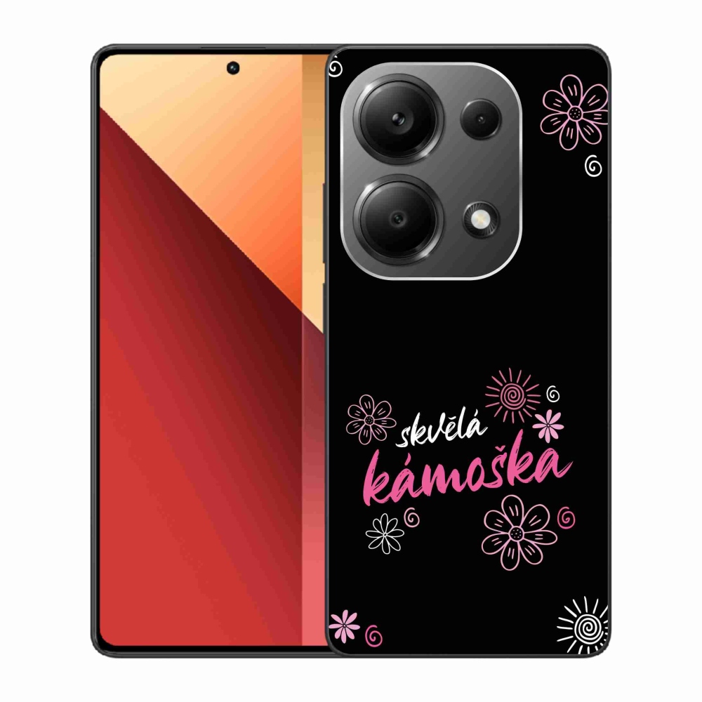 Gél borító mmCase a Xiaomi Redmi Note 13 Pro 4G/Poco M6 Pro - nagyszerű barát fekete háttérrel