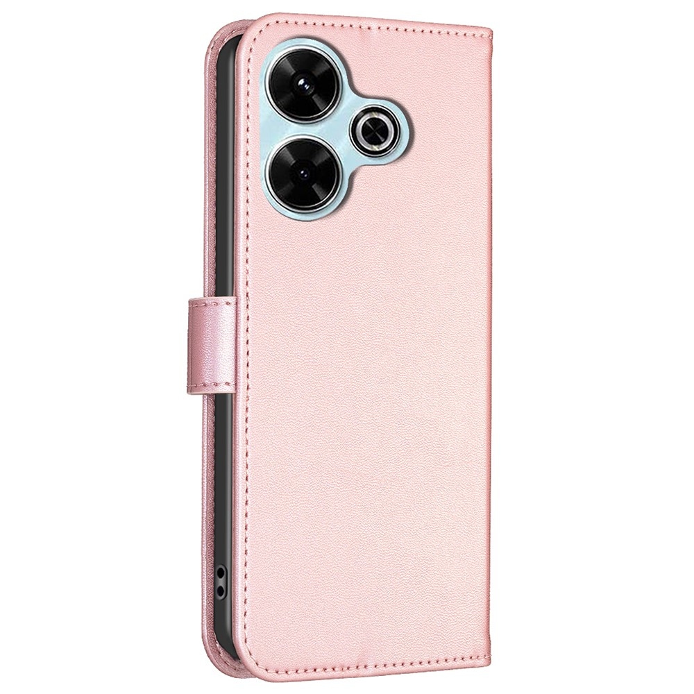 Clover könyv tok Xiaomi Redmi 13 4G/Poco M6 4G - rózsaarany