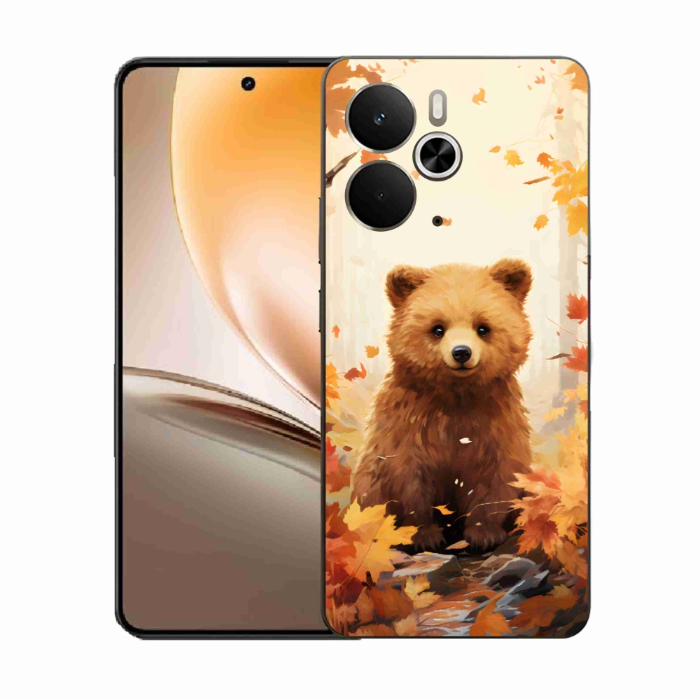 Gél borítás mmCase a Realme 14 5G-hez - medve az erdőben