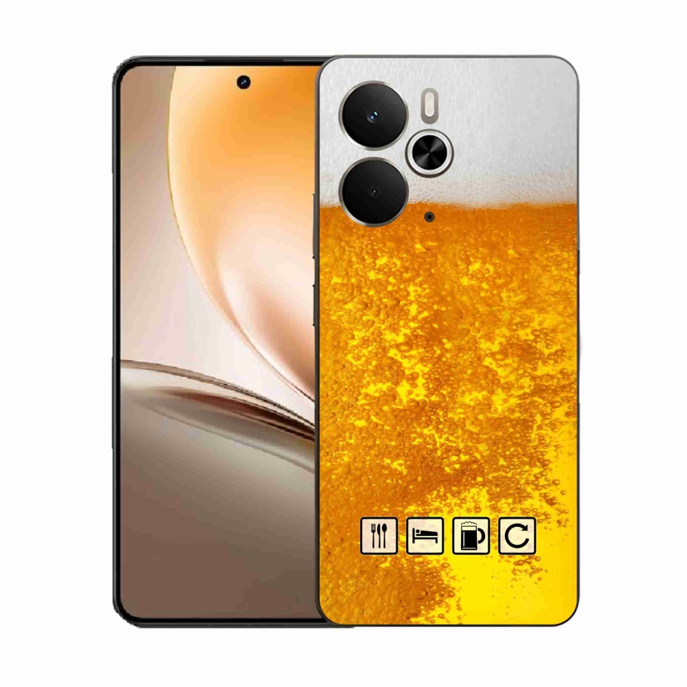 Gél borítás mmCase a Realme 14 5G számára - sör motívum 3
