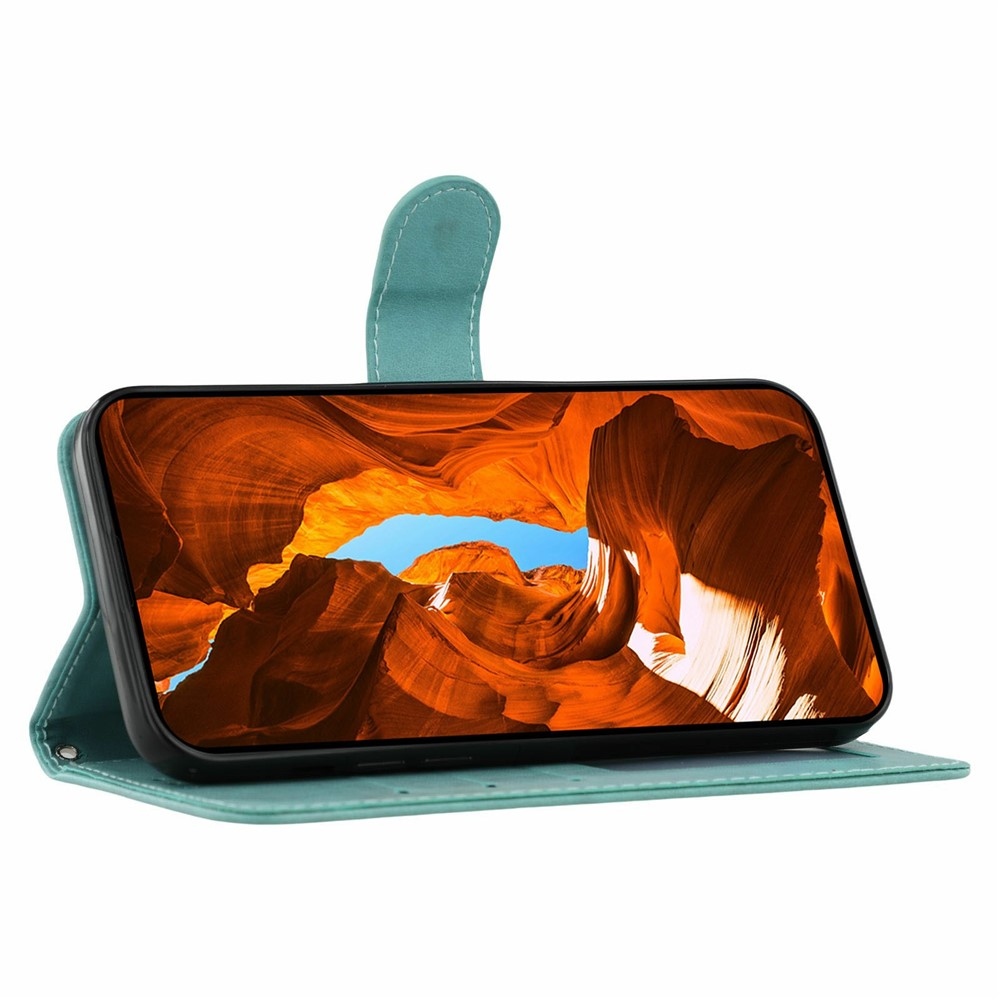 Vérrögök könyv tok Xiaomi Redmi 15 5G - teal - teal