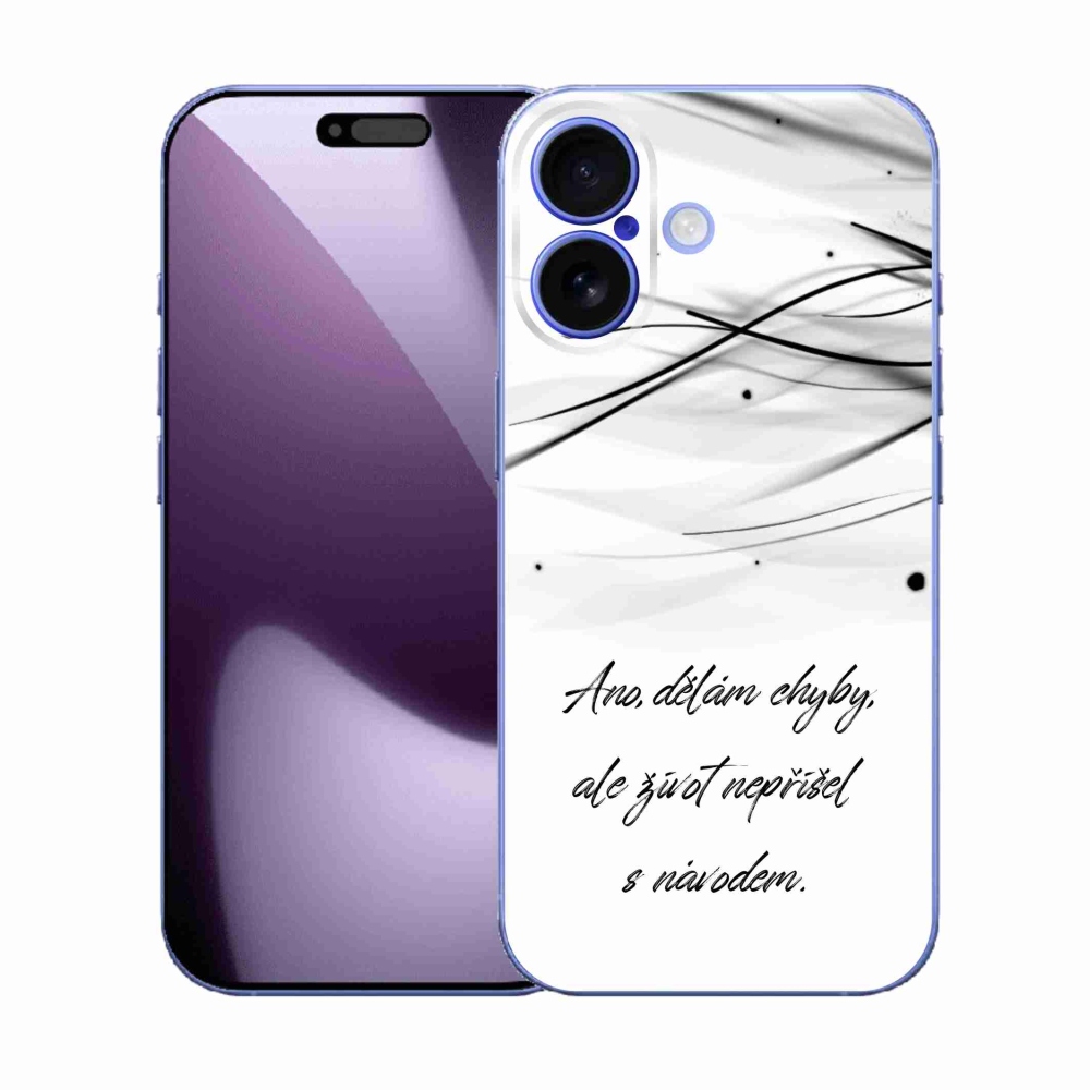Gél borítás mmCase iPhone 17 készülékhez - idézem fehér háttér