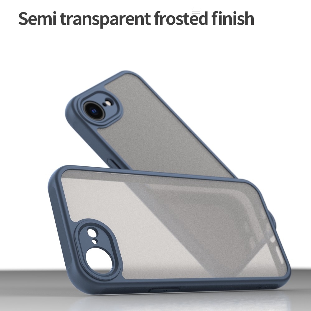 Gél tok kemény hátlappal iPhone 16e készülékhez - kék