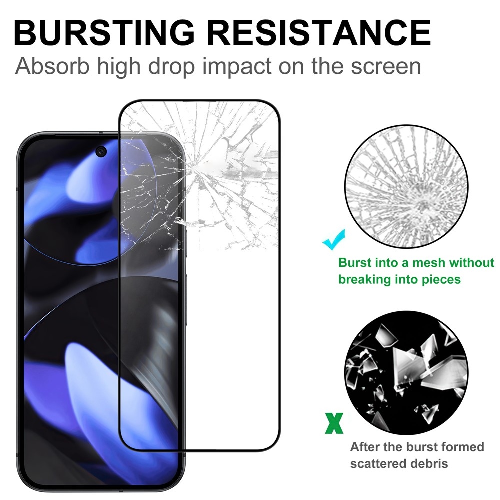 AGC teljes képernyő edzett üveg a Google Pixel 10 Pro XL-en