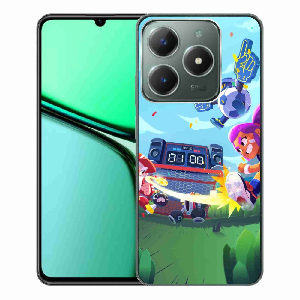 Zselés borítás mmCase a Realme C61 készülékhez - verekedős csillagok 1