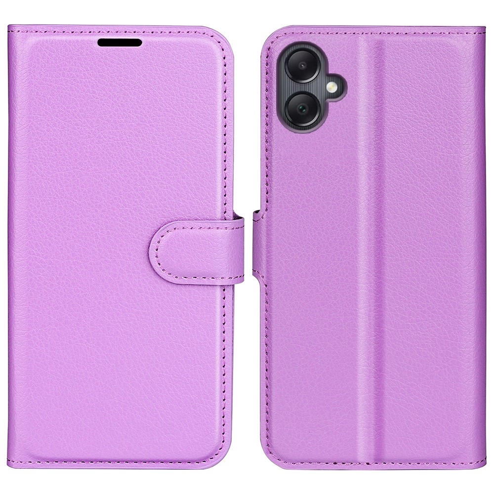 Litchi könyv tok Samsung Galaxy A06 4G - lila