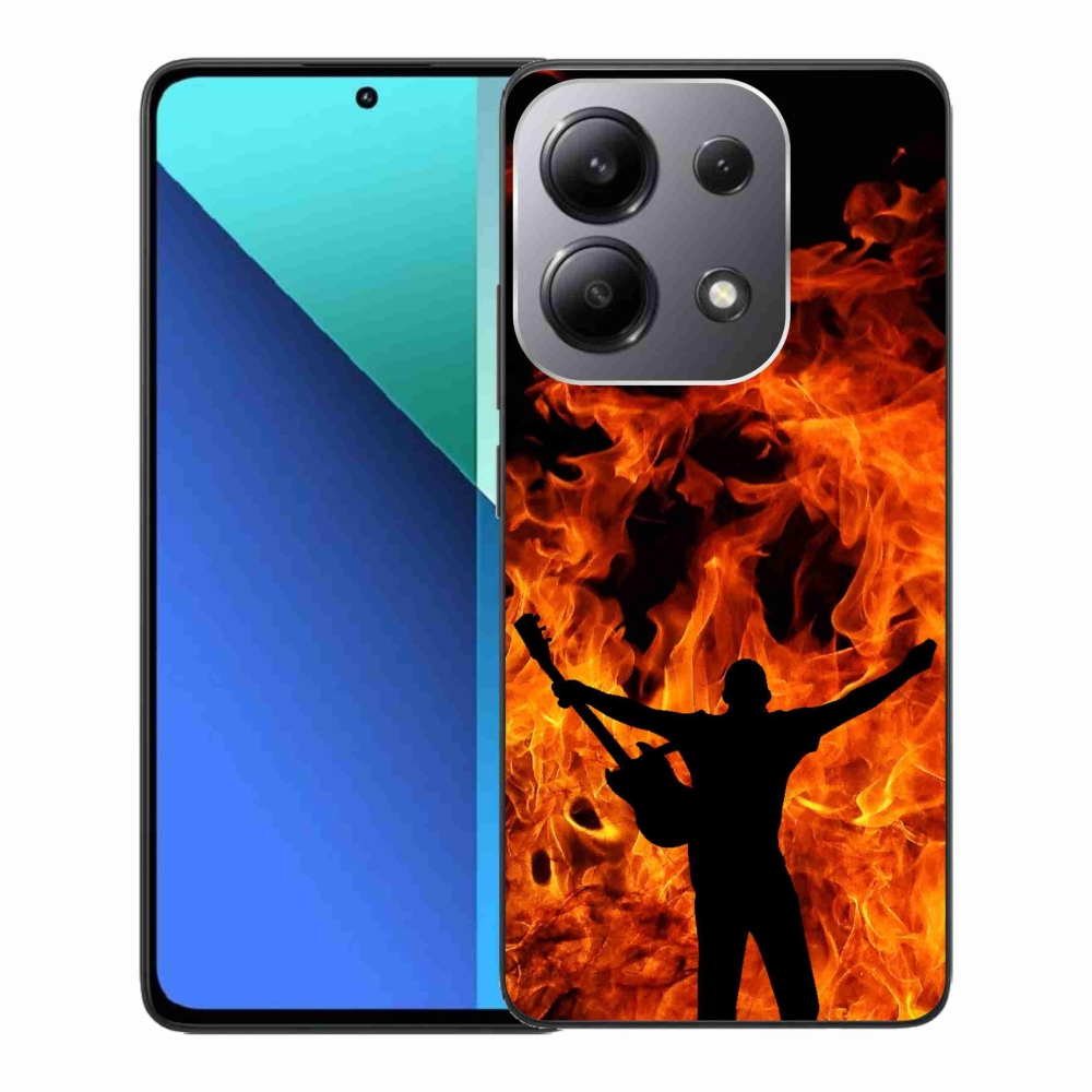 Gél borító mmCase a Xiaomi Redmi Note 13-hoz - zenész és tűz