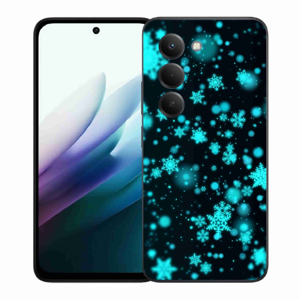 Gél borítás mmCase a Xiaomi Redmi 15 4G/5G (171mm) - hópelyhek 1