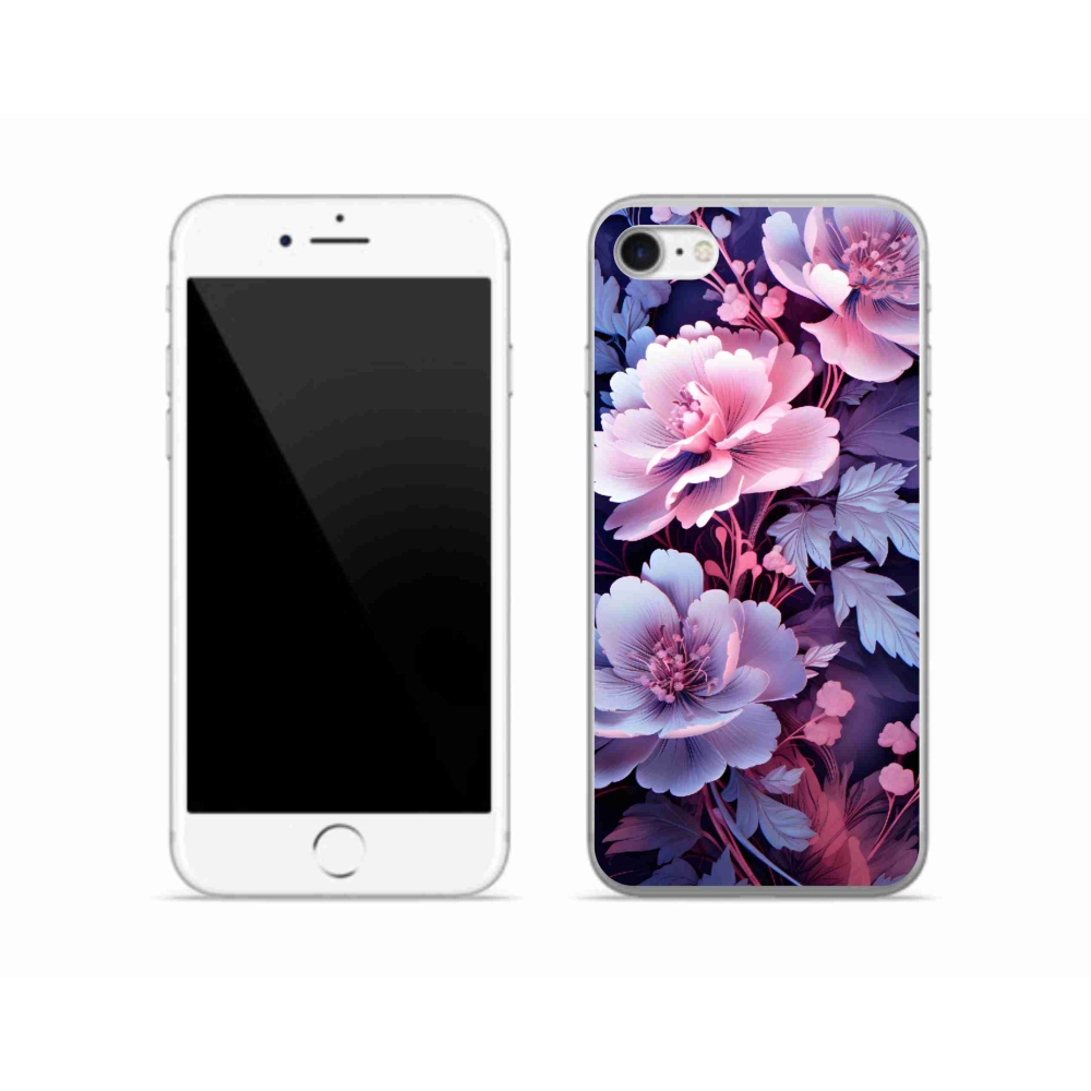 Zselés borítás mmCase iPhone SE (2020) - virágok 11