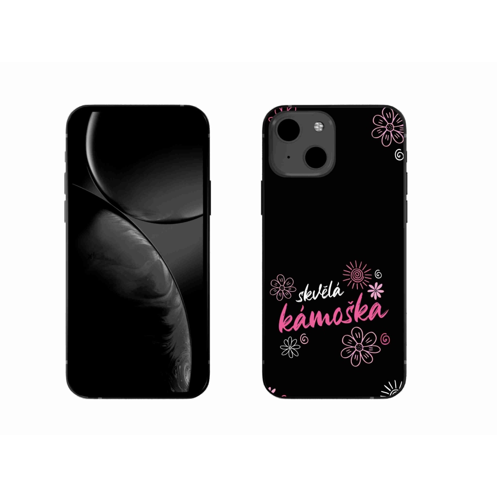 Gél borítás mmCase iPhone 13 6.1 készülékhez - nagyszerű haver fekete háttérrel