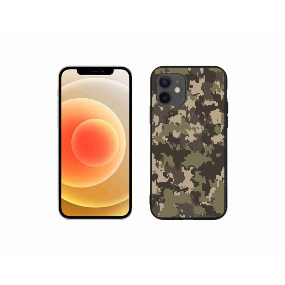 Zselés borítás mmCase iPhone 12 mini készülékhez - terepszínű minta 12