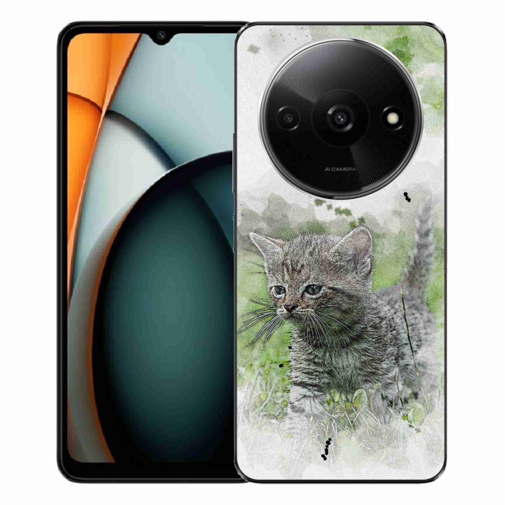 Gél borítás mmCase a Xiaomi Redmi A3-hoz - aranyos cica 1