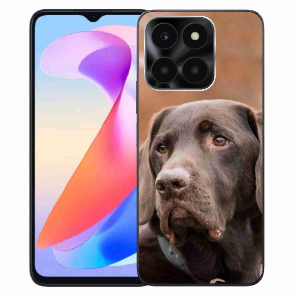 Gél tok mmCase a Honor X6a készülékhez - barna labrador