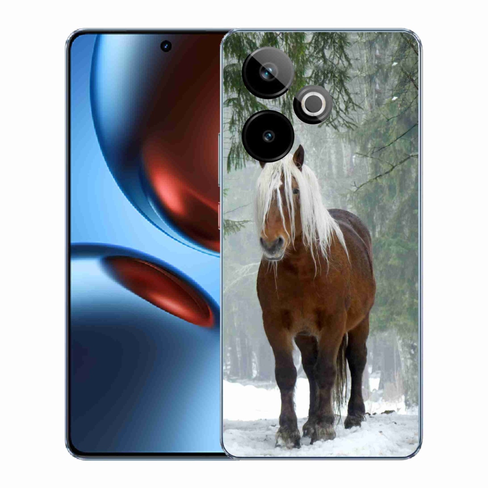 Zselés borítás mmCase a Realme GT 7 5G/GT 7T 5G - ló az erdőben