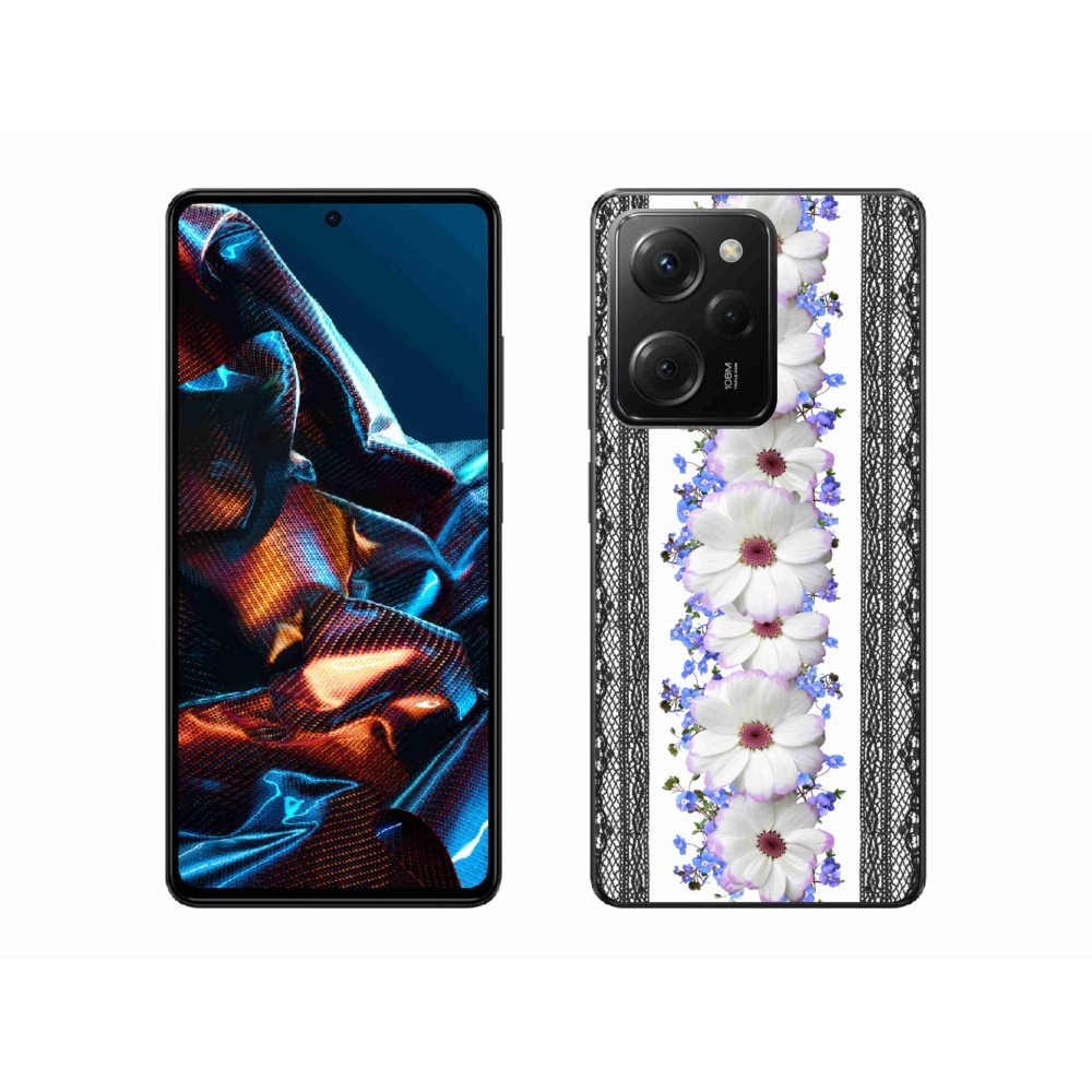 Gél borító mmCase a Xiaomi Poco X5 Pro 5G számára - virágok 8