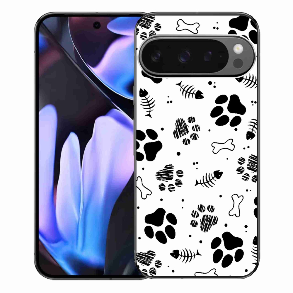 Gél borítás mmCase a Google Pixel 9 Pro XL-hez - kutyamancsok 1