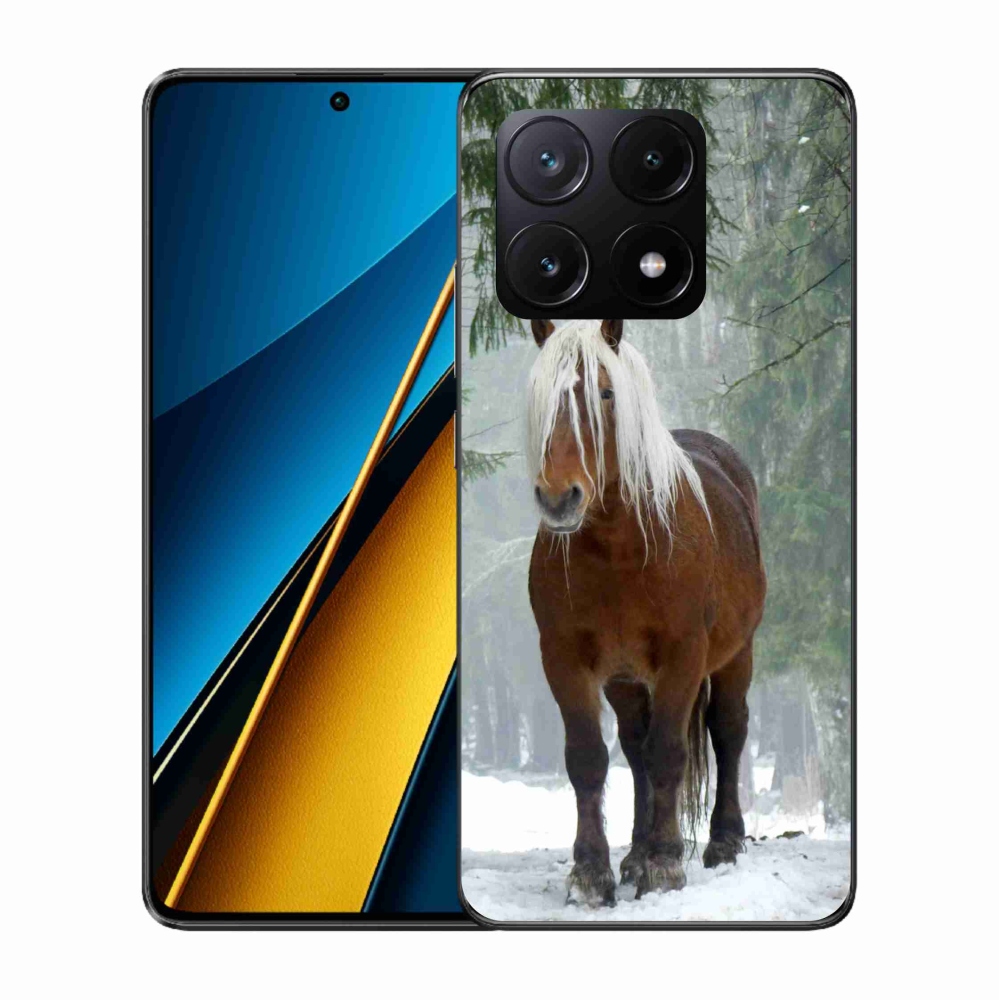 Gél tok mmCase a Xiaomi Poco X6 Pro 5G számára - ló az erdőben