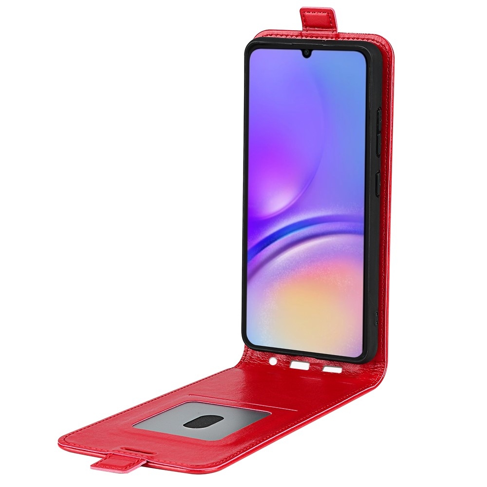 Függőleges flip tok Samsung Galaxy A07 4G készülékhez - piros
