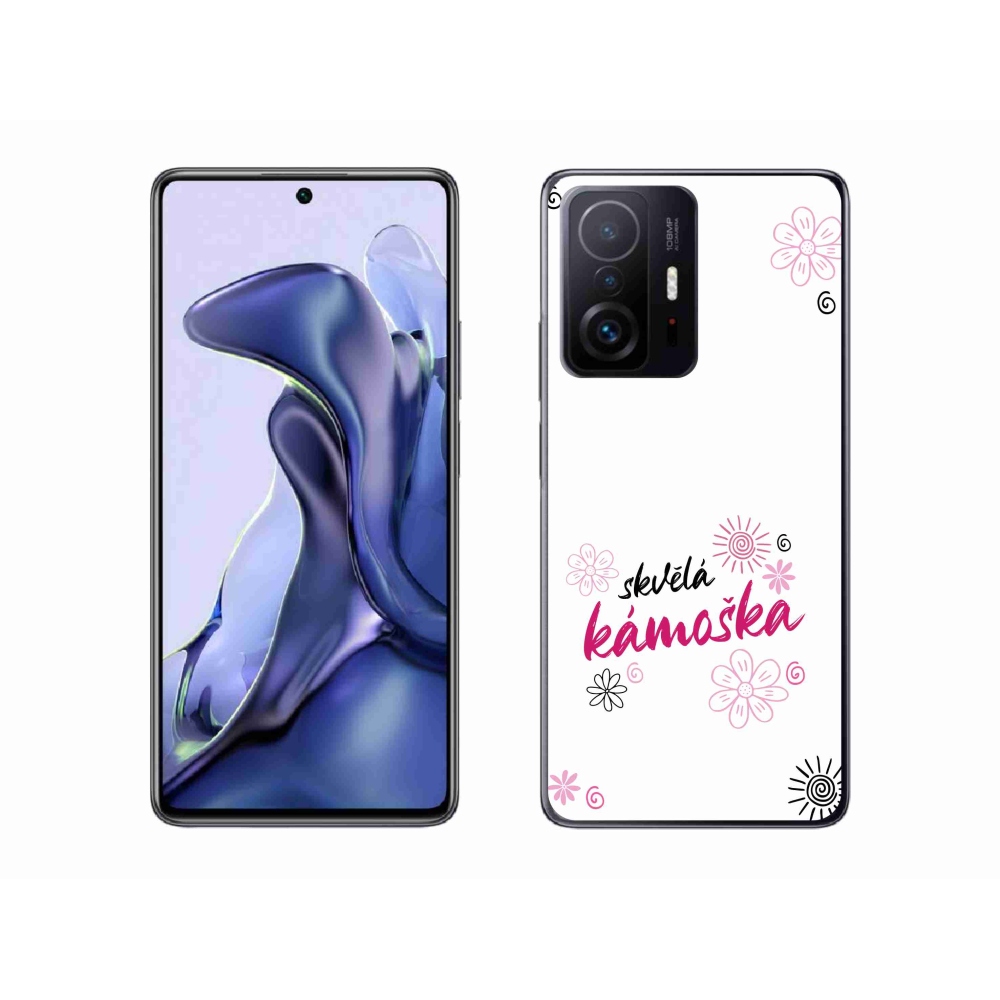 Gél borító mmCase a Xiaomi 11T - nagyszerű haver fehér háttérrel