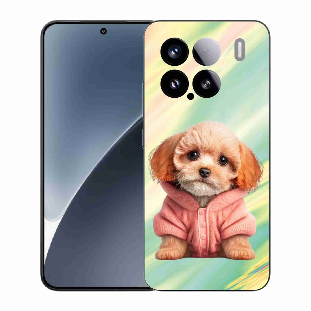 Gél borítás mmCase a Xiaomi 15 - kölyökkutyák pulóverben