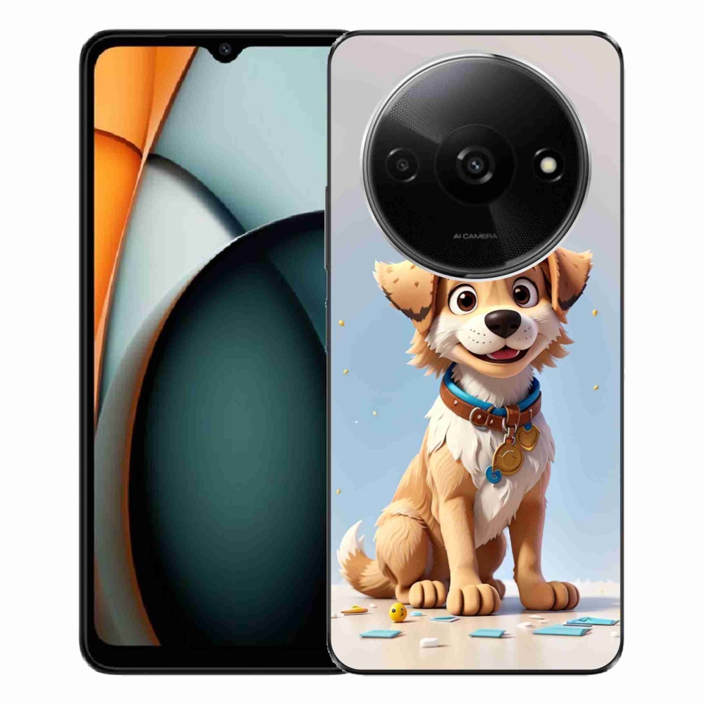 Gél borítás mmCase a Xiaomi Redmi A3-hoz - rajzfilm kiskutya