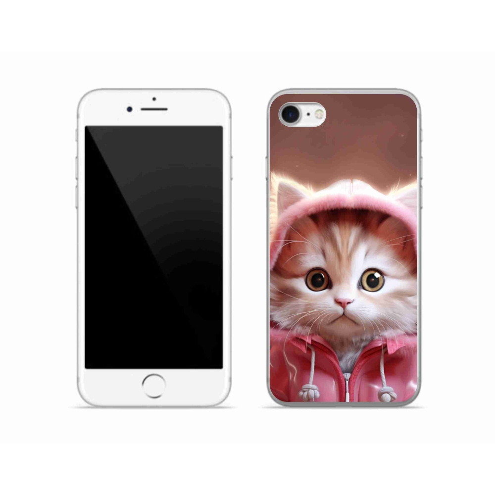 Zselés borítás mmCase iPhone SE (2022) - aranyos cica 3