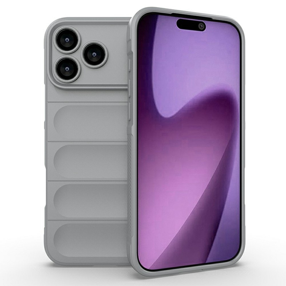 Rugg tartós zselés tok iPhone 17 Pro készülékhez - világosszürke