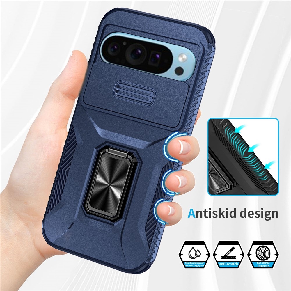 Tartós fedél a Google Pixel 10 Pro/9 Pro/9 készülékhez - kék