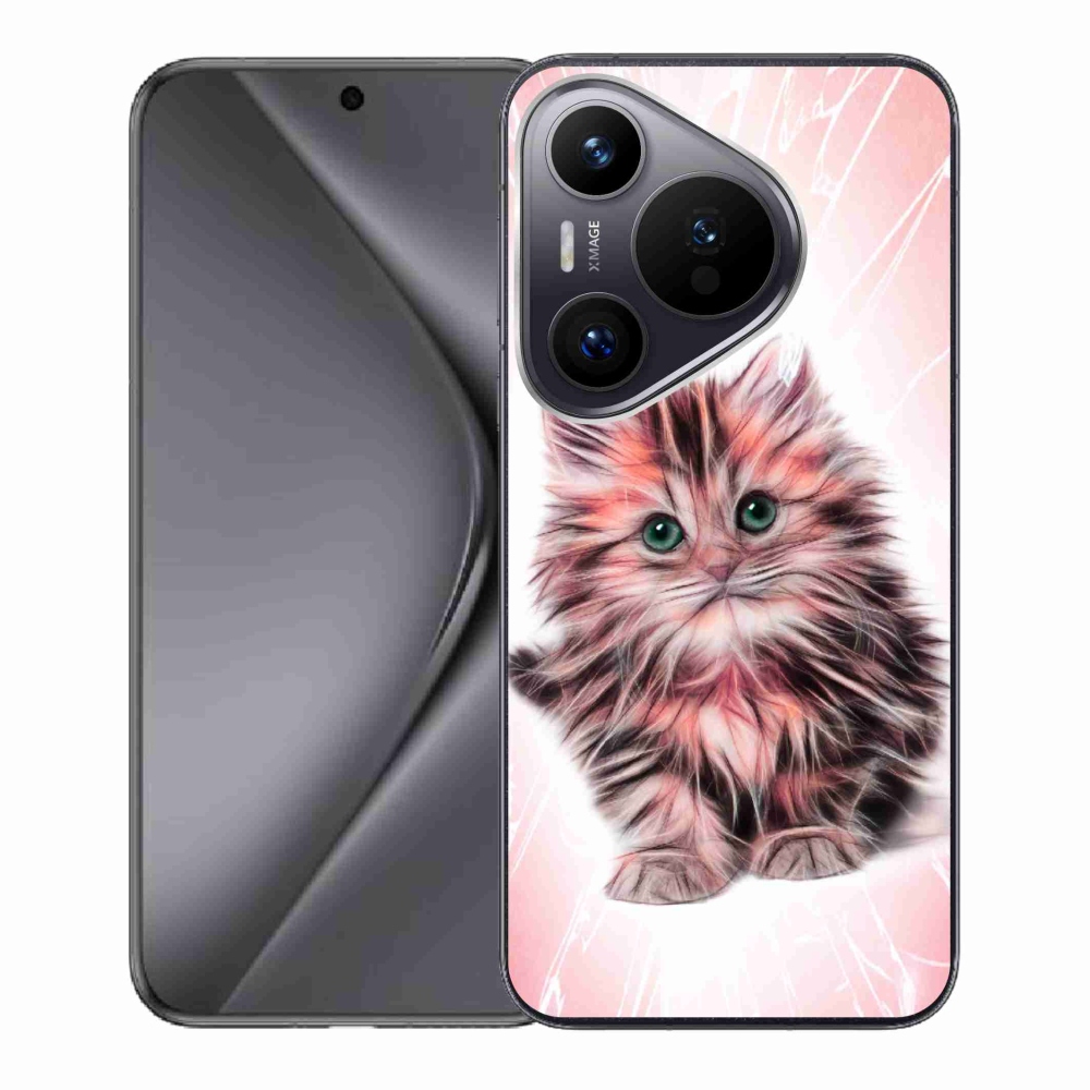 Gélburkolat mmCase a Huawei Pura 70-hez - aranyos cica