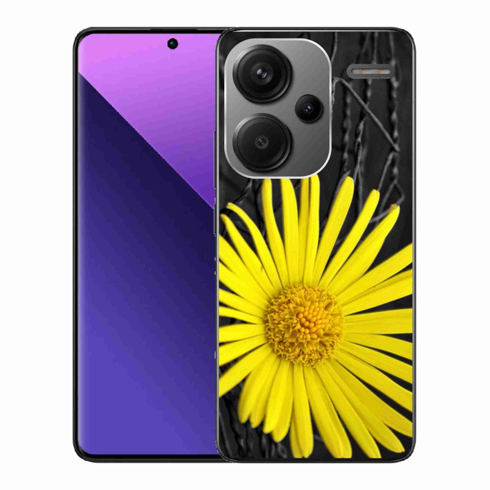 Gél borítás mmCase a Xiaomi Redmi Note 13 Pro+ 5G-hez - sárga virág