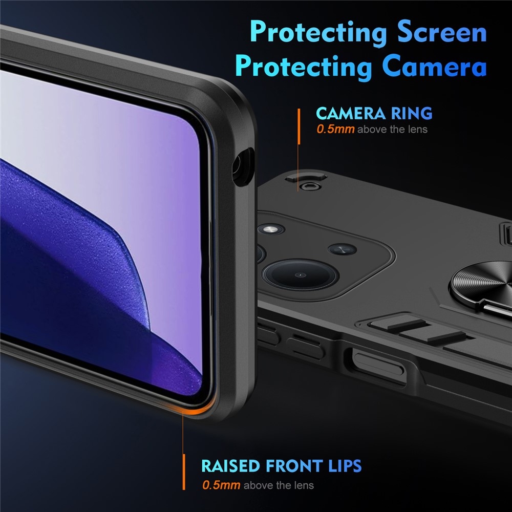 Defend tartós borító Xiaomi Redmi 15C 4G (171mm)/Poco C85 4G (171mm) - fekete