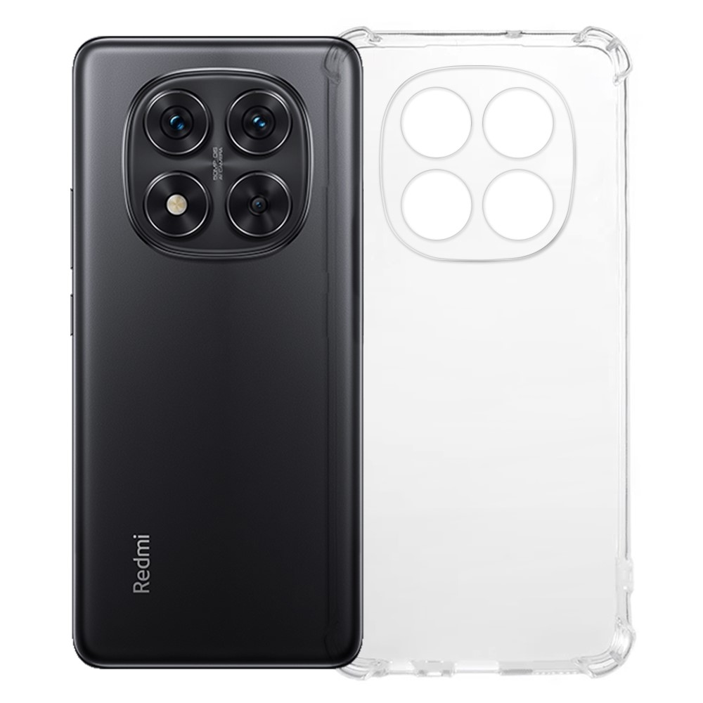 Átlátszó zselés tok megerősített sarkokkal Xiaomi Redmi Note 14 Pro 5G - átlátszó