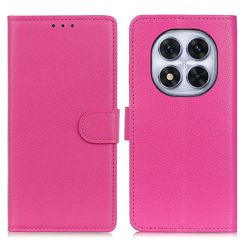 Litchie könyv tok a Xiaomi Redmi Note 14 Pro-hoz - rózsaszínű