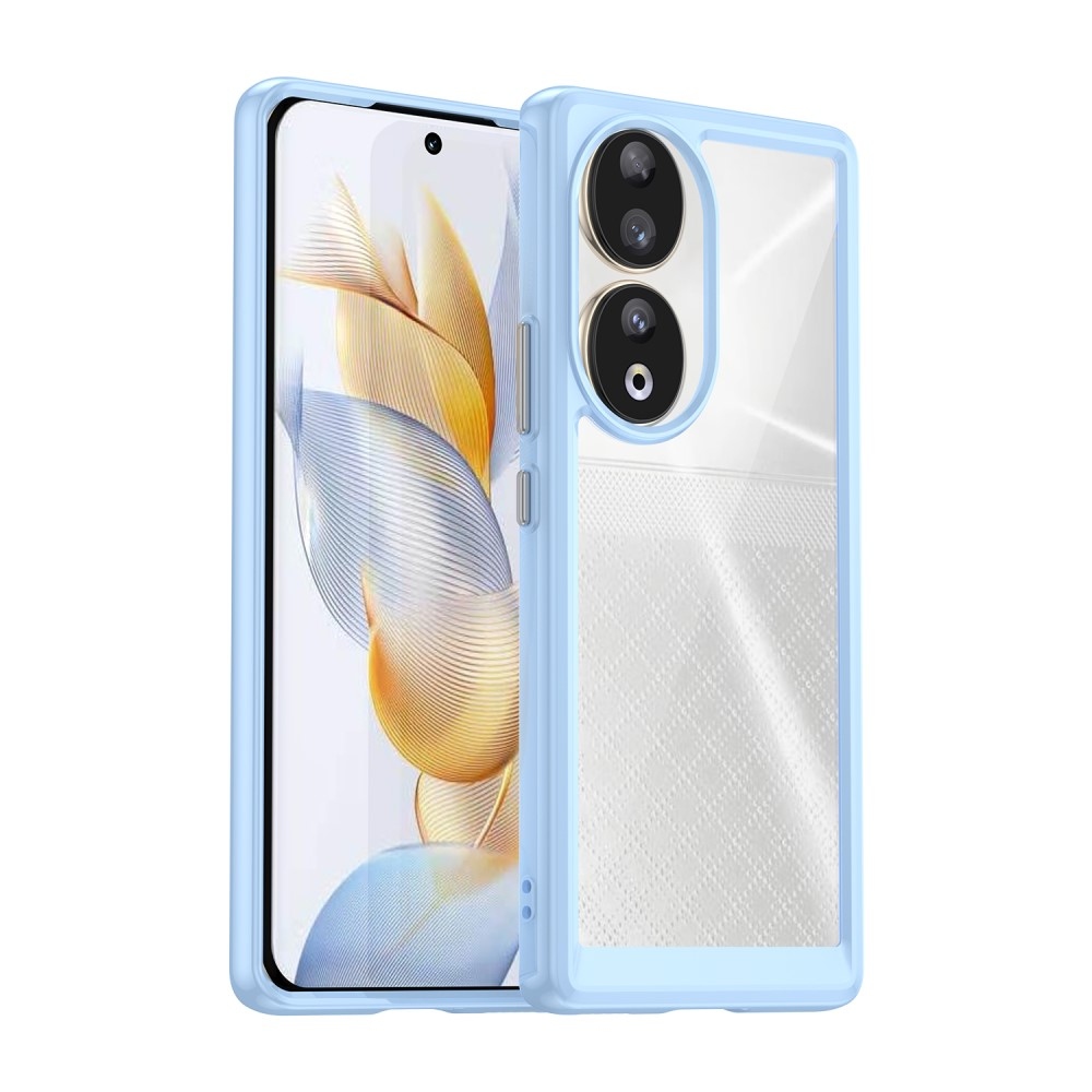 Gél tok fix hátlappal Honor 90-hez - világoskék