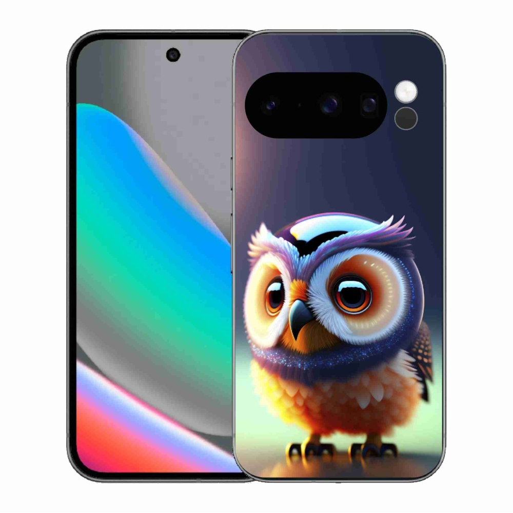 Zselés borítás mmCase a Google Pixel 10 Pro számára - bagoly