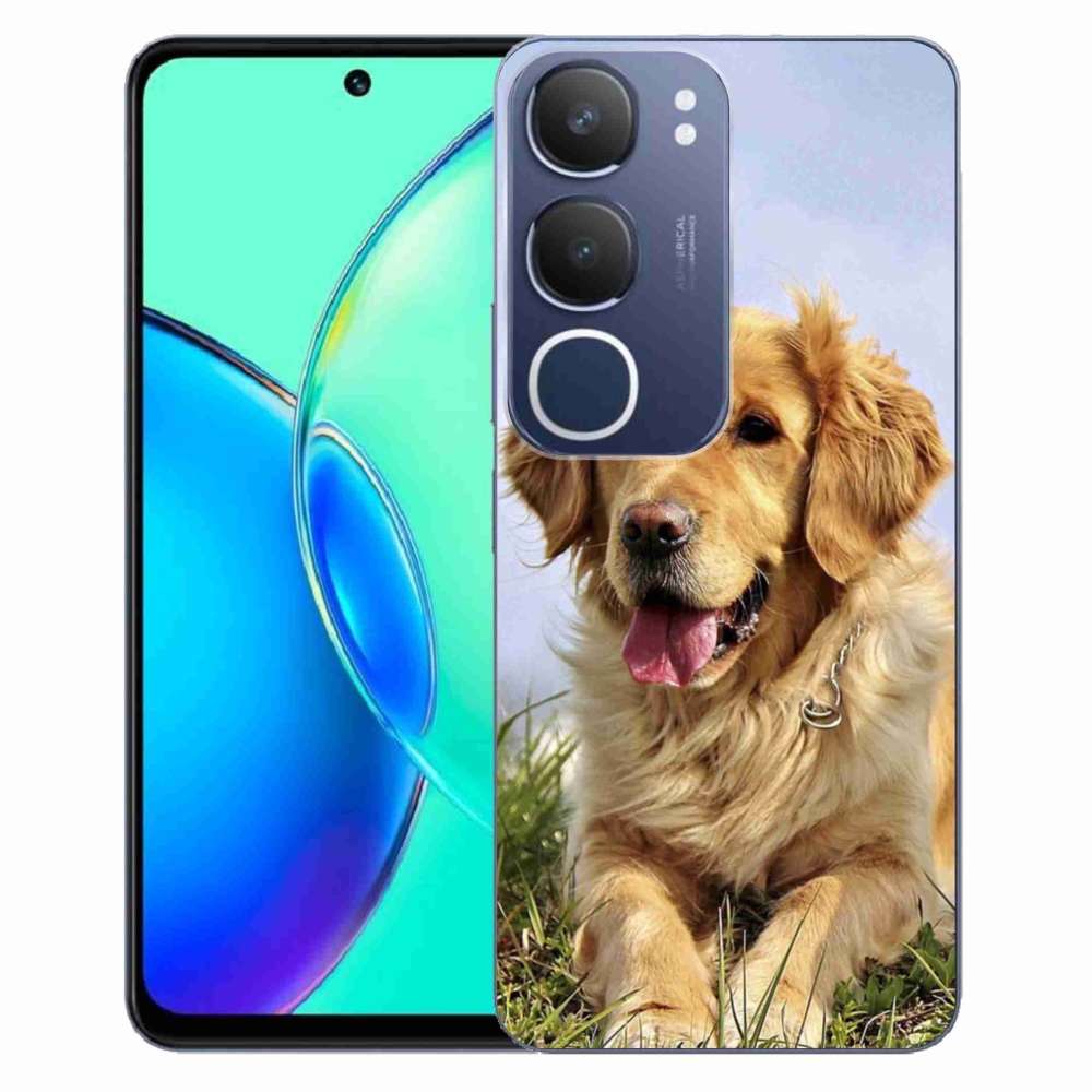 Gél borítás mmCase a Vivo Y19s készülékhez - arany retriever