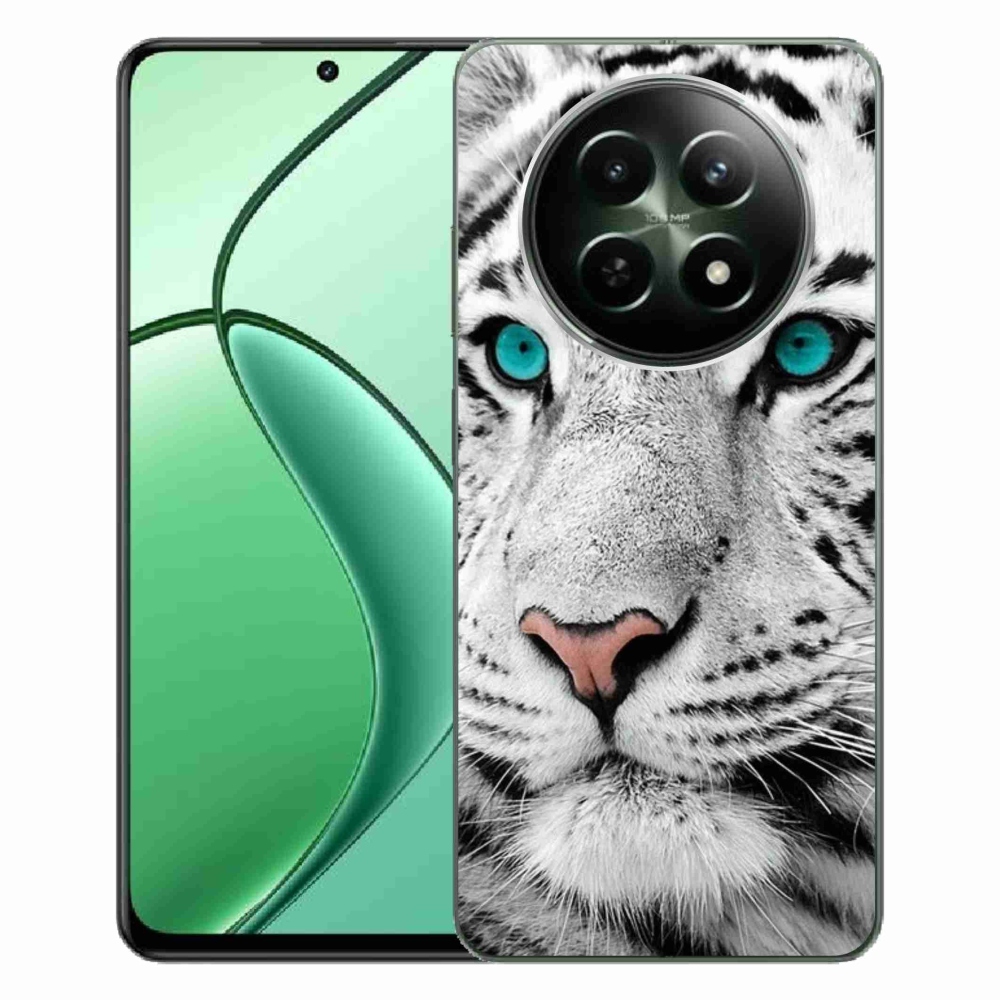 Zselés borítás mmCase a Realme 12 5G/12x 5G készülékhez - fehér tigris