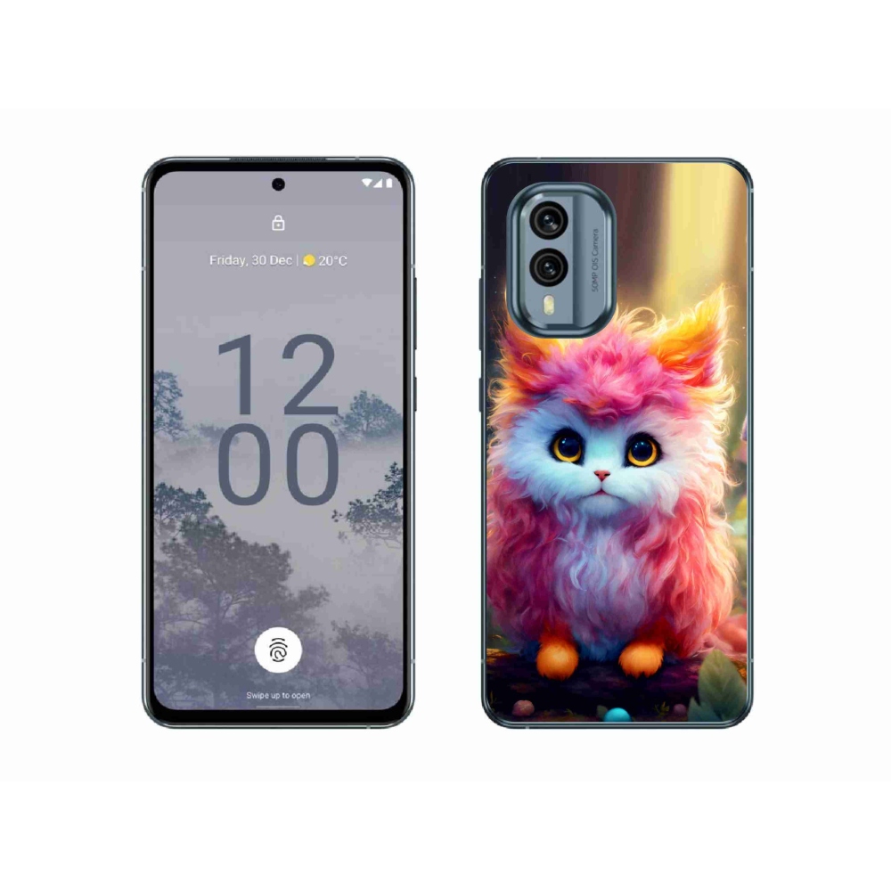 Zselés borítás mmCase a Nokia X30 5G készülékhez - aranyos cica 5