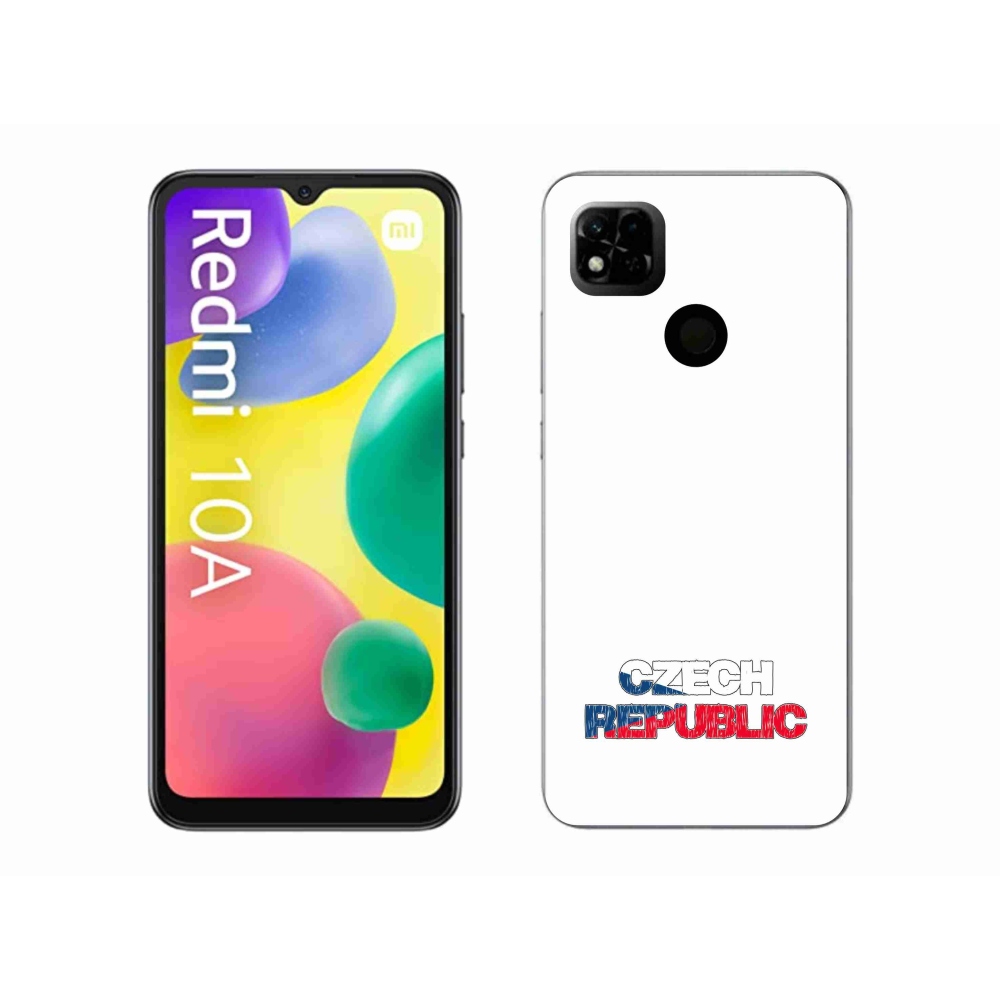 Gél borító mmCase a Xiaomi Redmi 10A - Csehország fehér háttérrel