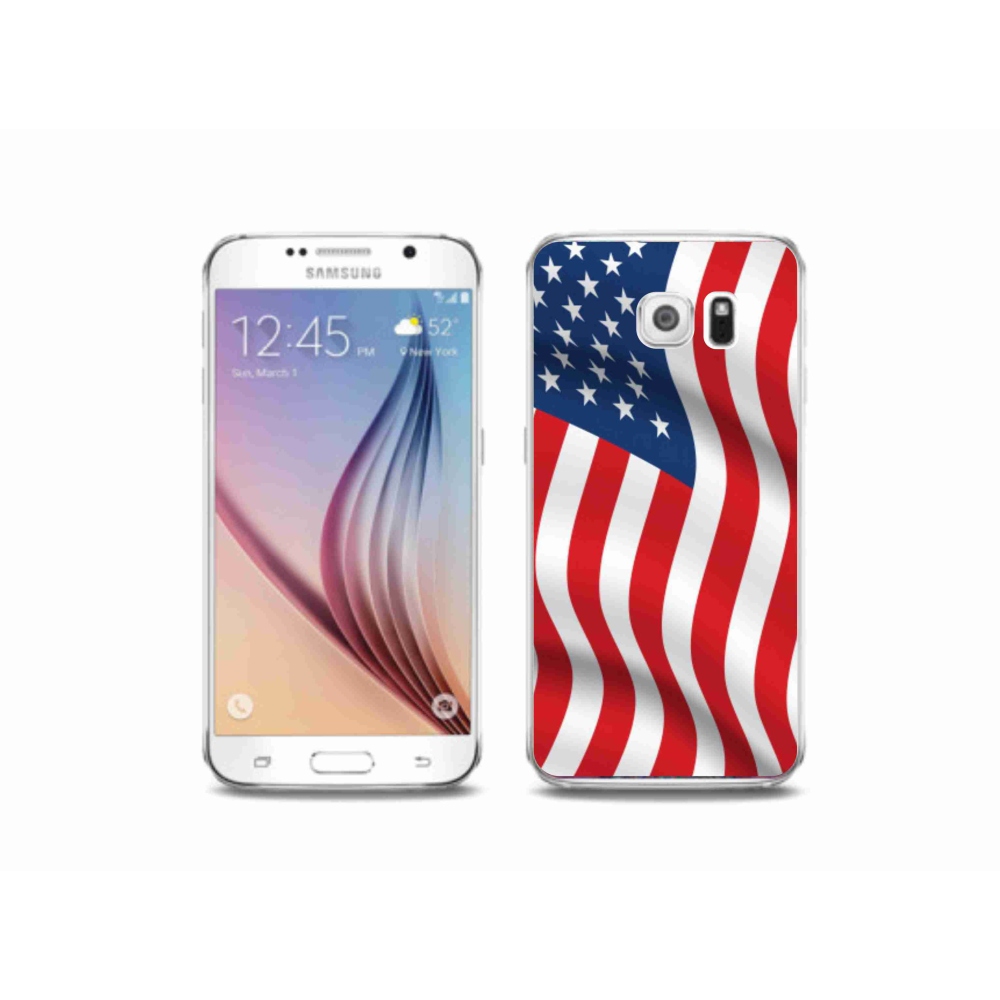 Gél borítás mmCase Samsung Galaxy S6 - USA zászlóhoz