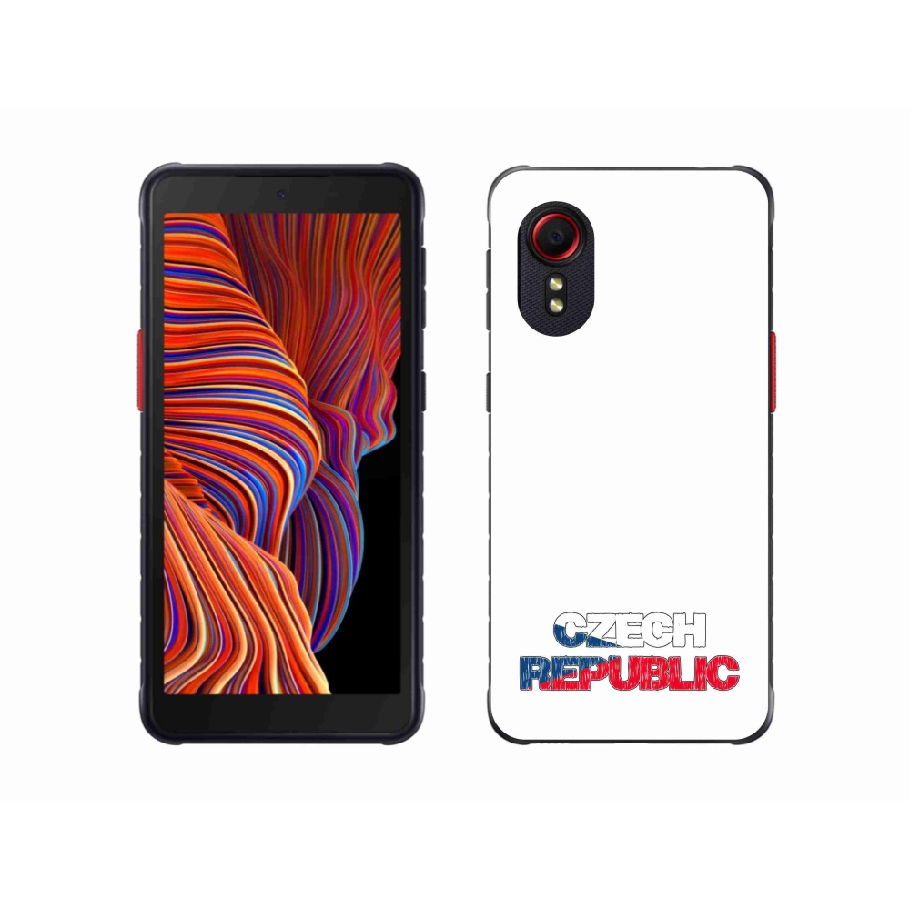 Gél borító mmCase Samsung Galaxy Xcover 5 - Csehország fehér háttérrel