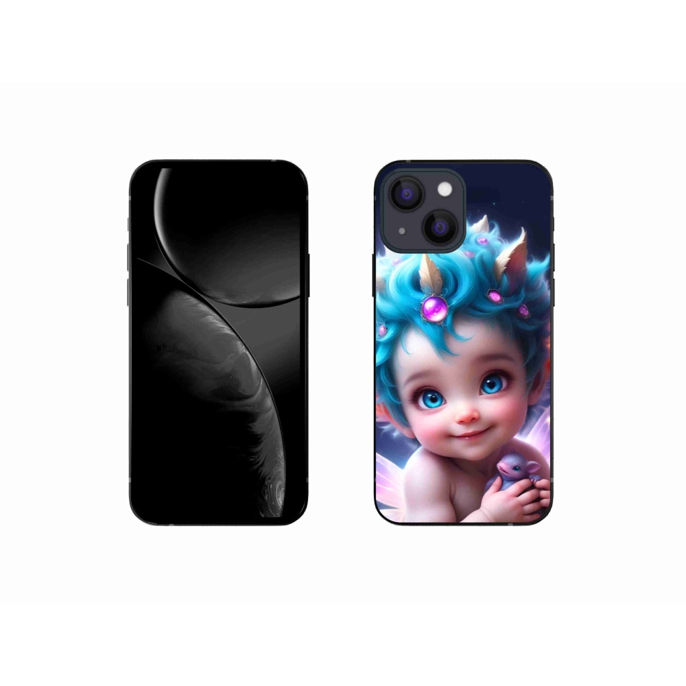 Gél borítás mmCase iPhone 13 mini készülékhez - baba pillangószárnyakkal