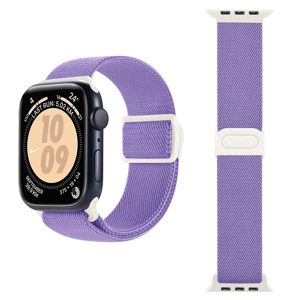 Fokozatos nejlon szíj Apple Watch Ultra/Ultra 2 49mm/SE/SE 2022/2023 44mm/9/8/7 45mm/6/5/4 44mm/3/2/1 42 mm-es Apple Watch Ultra/Ultra 2 órához - lila