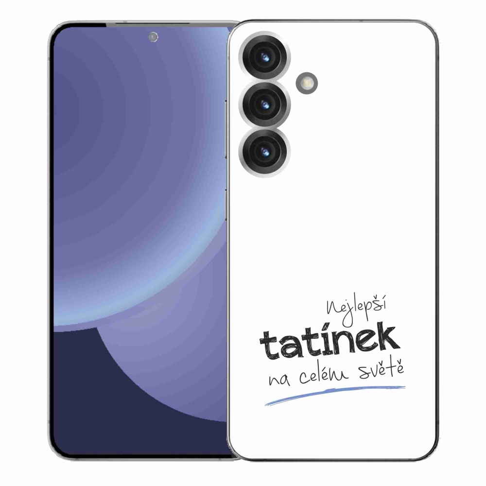 Gél borító mmCase Samsung Galaxy S25+ - legjobb apuci 4 fehér háttérrel