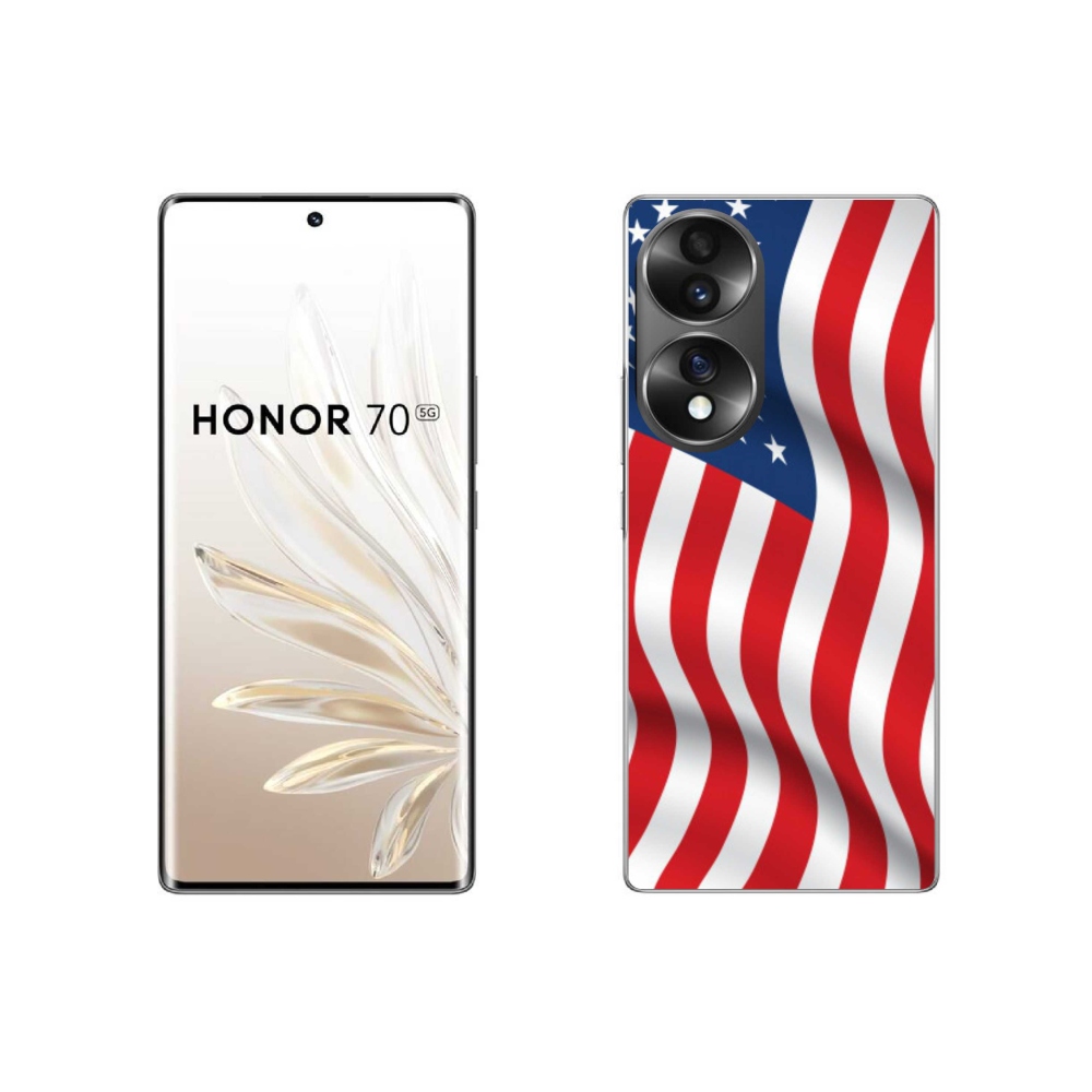 Zselés borítás mmCase a Honor 70 készülékhez - amerikai zászló