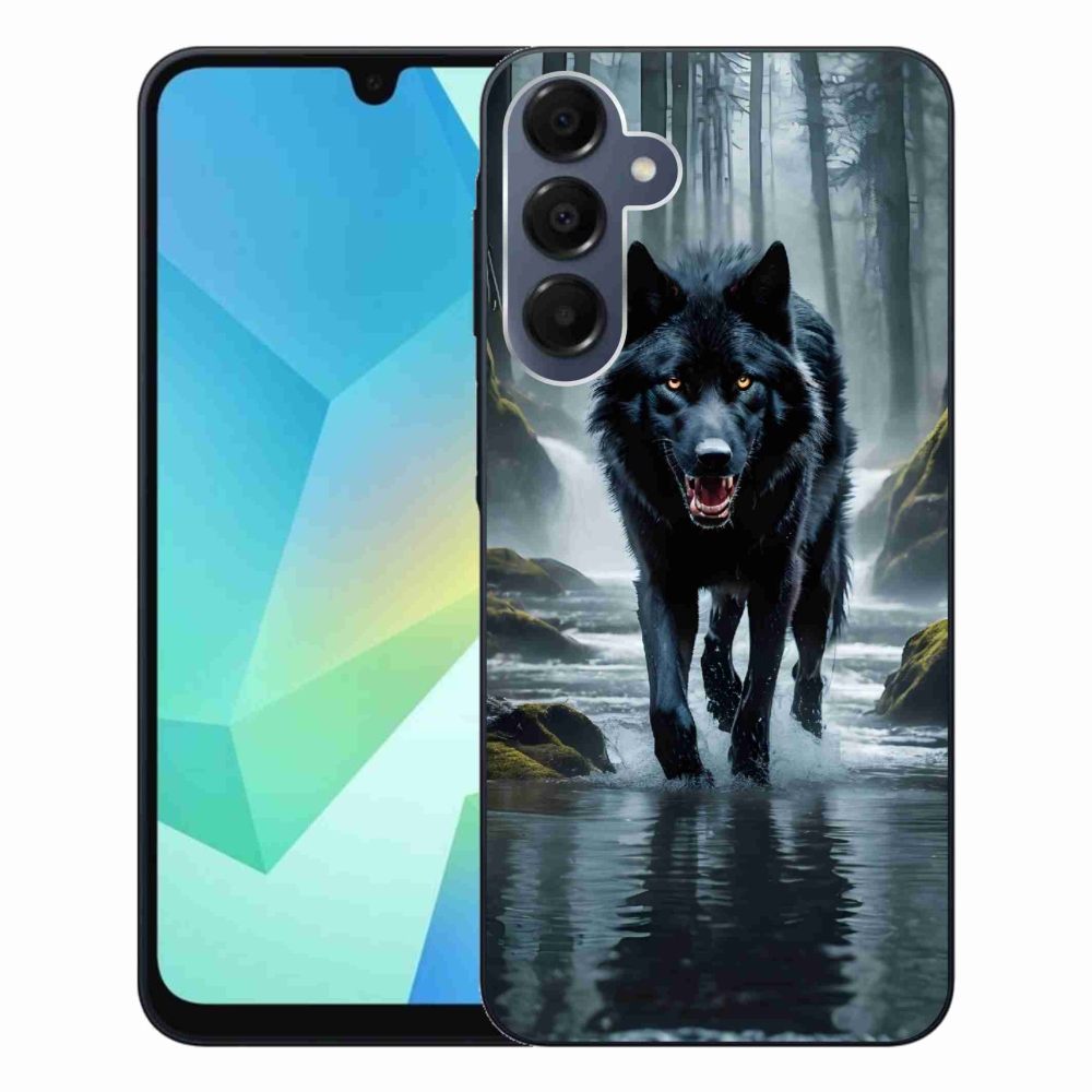 Zselés borítás mmCase Samsung Galaxy A16 4G/5G - fekete farkas