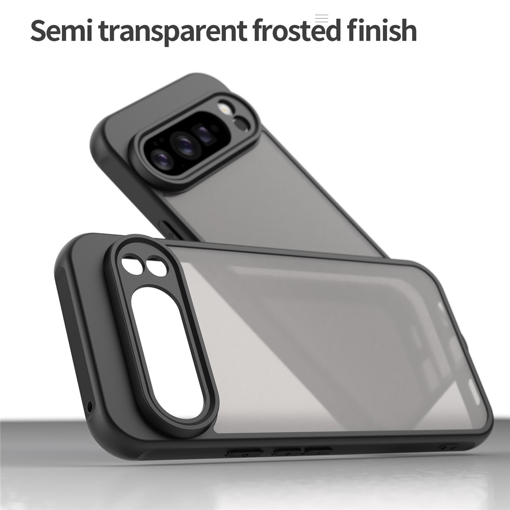 Zselés tok kemény hátlappal a Google Pixel 10 Pro XL számára - fekete